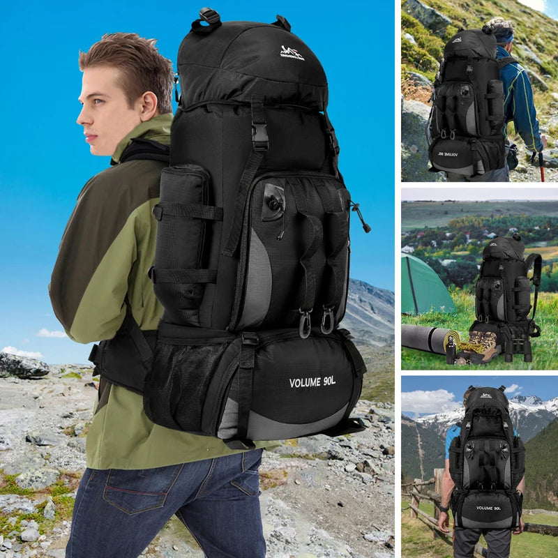 Waterproof Hiking Camping Backpack 90L
