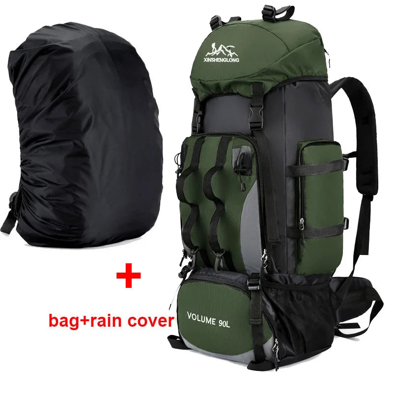 Waterproof Hiking Camping Backpack 90L