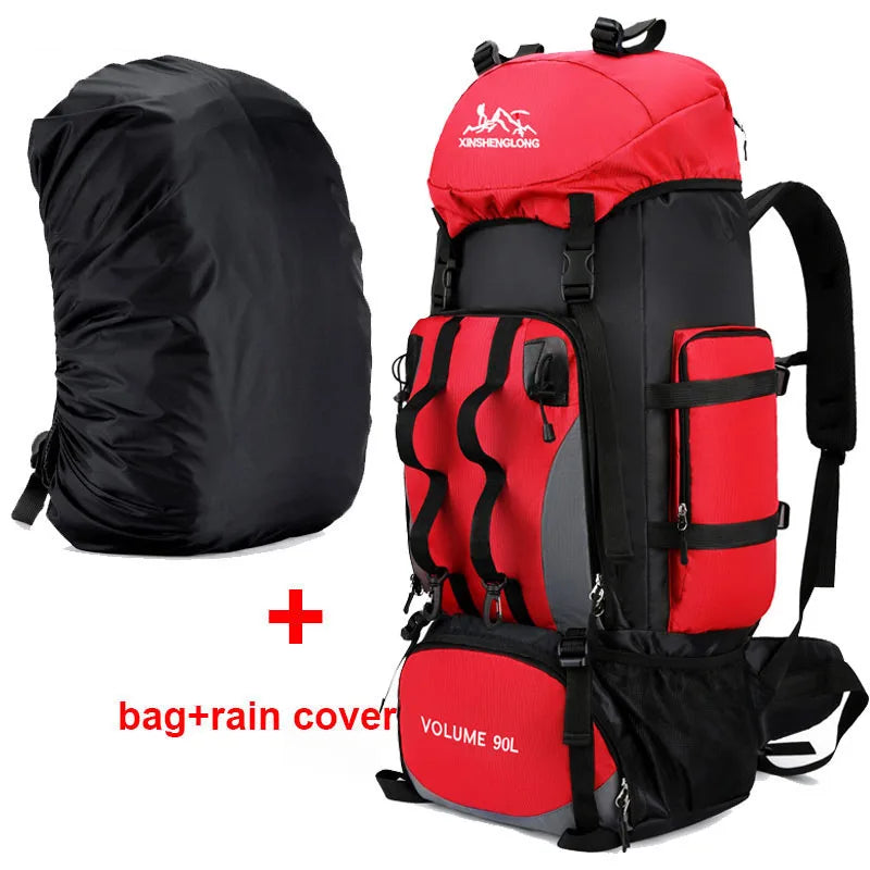 Waterproof Hiking Camping Backpack 90L