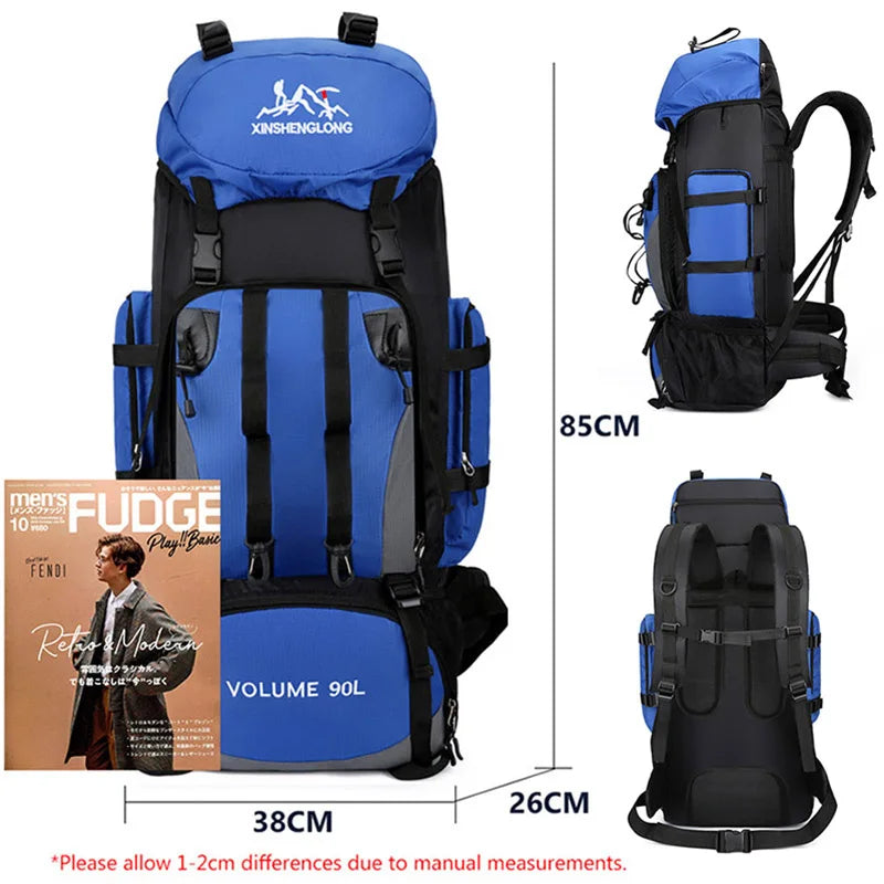 Waterproof Hiking Camping Backpack 90L